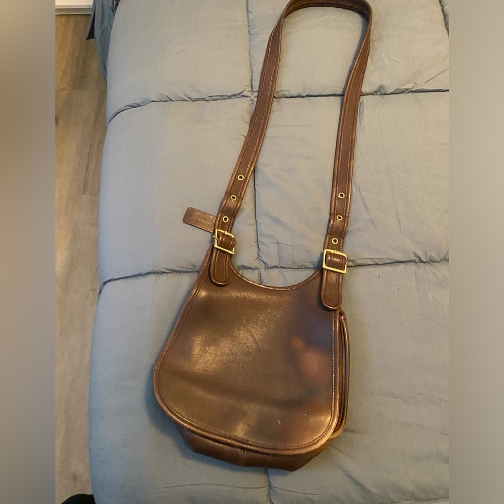 Coach Brown Leather Crossbody Bag